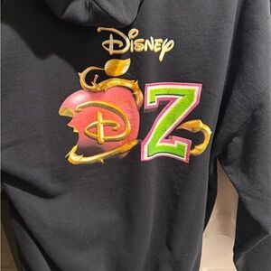 Descendants/Zombies Disney Black Hoodie with Pink and Green Accents